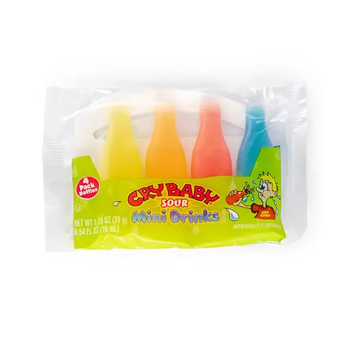 Cry Baby Sour Mini Drinks Wax Bottles Candy