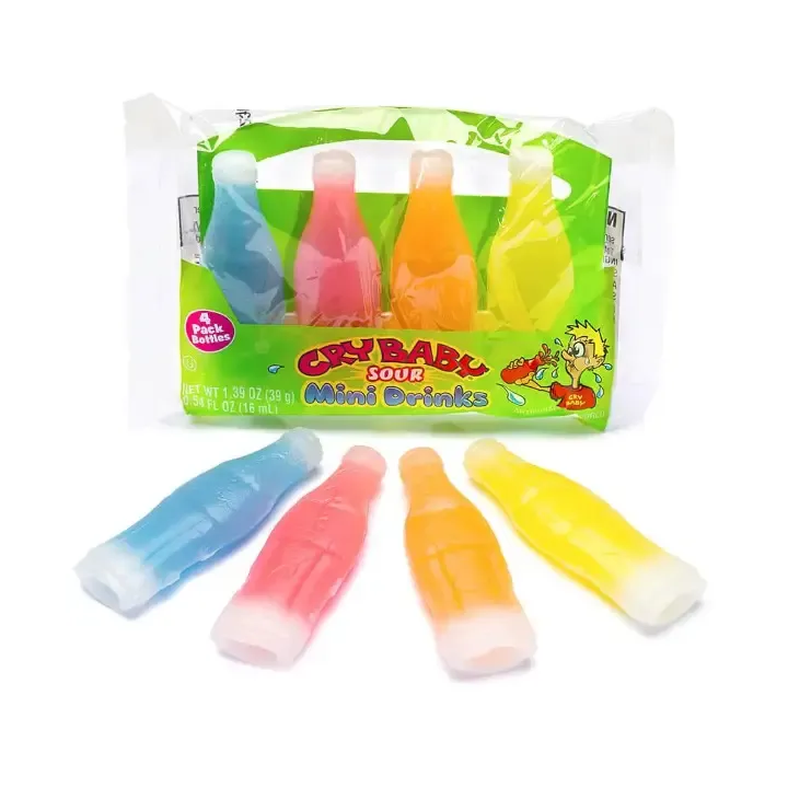 Cry Baby Sour Mini Drinks Wax Bottles Candy