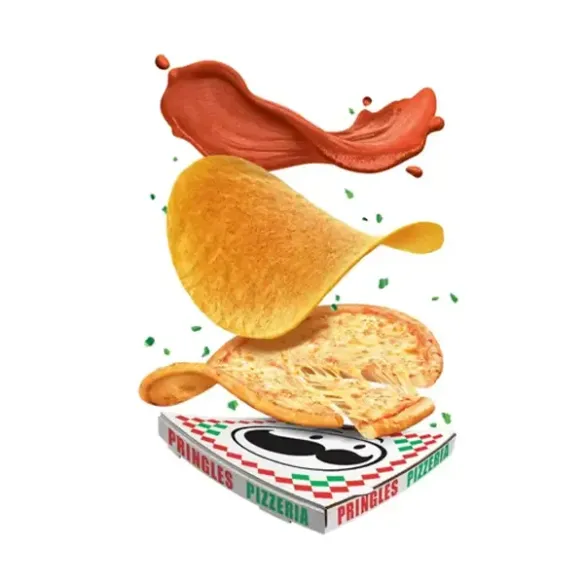 Pringles Pizza Flavored Potato Crisps Chips