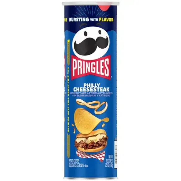 Pringles Philly Cheesesteak Crisps Chips