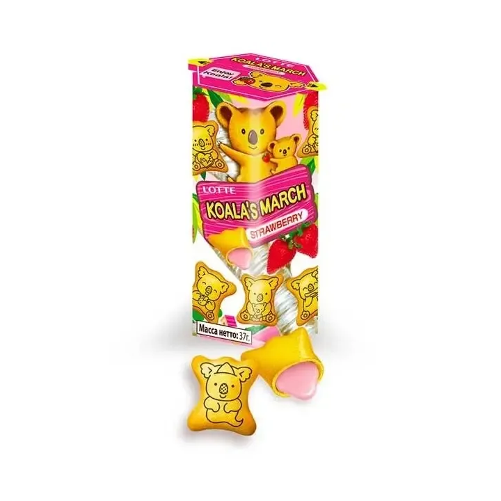 Lotte Koalas March Biscuits with Strawberry Flavor