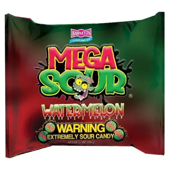 Barnetts Mega Sour Watermelon Extremely Sour Candy