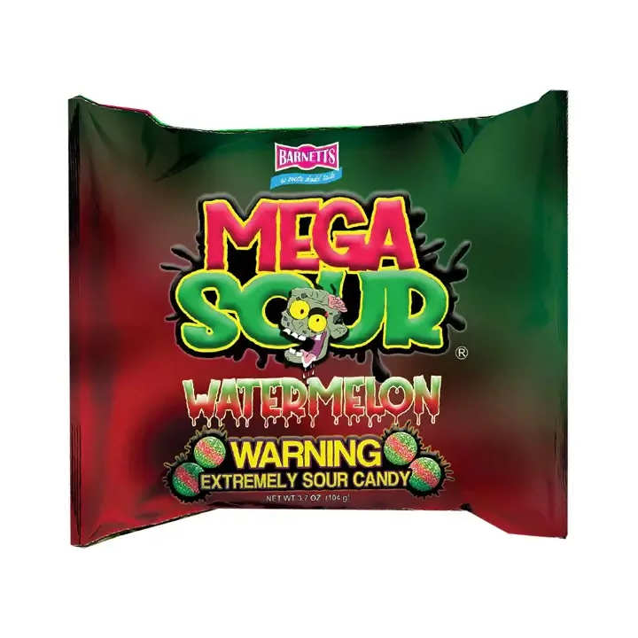 Barnetts Mega Sour Watermelon Extremely Sour Candy