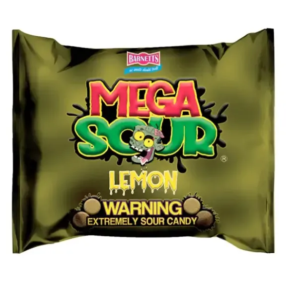 Barnetts Mega Sour Lemon Extremely Sour Candy