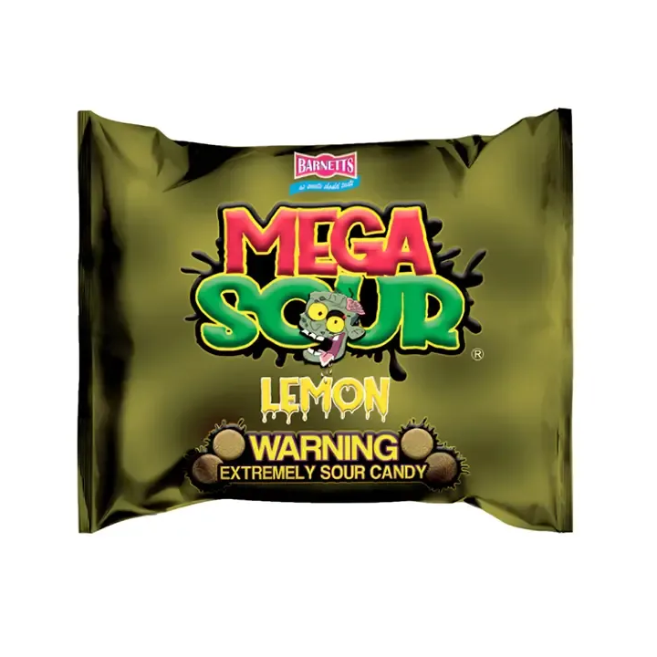 Barnetts Mega Sour Lemon Extremely Sour Candy