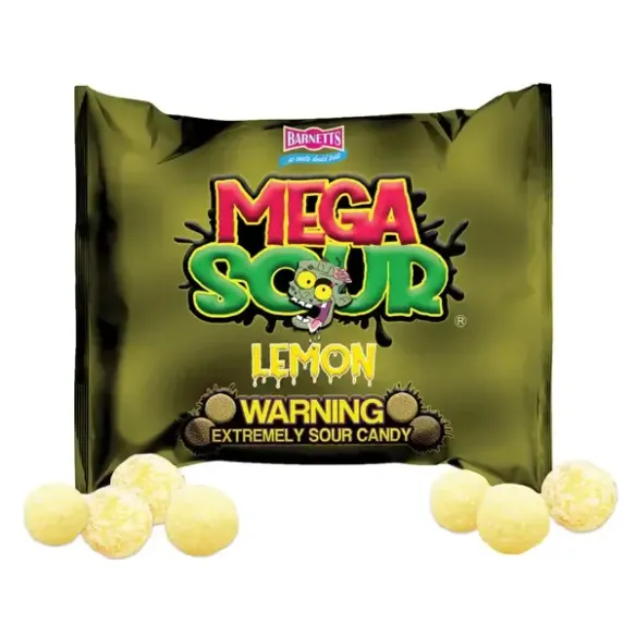 Barnetts Mega Sour Lemon Extremely Sour Candy