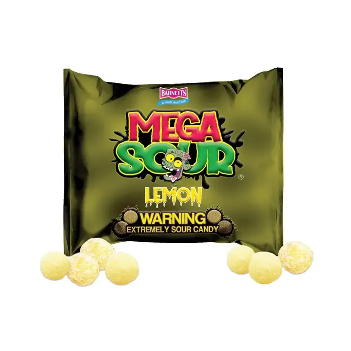 Barnetts Mega Sour Lemon Extremely Sour Candy
