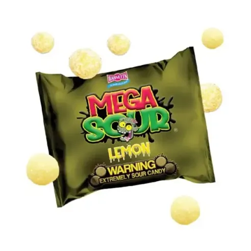Barnetts Mega Sour Lemon Extremely Sour Candy