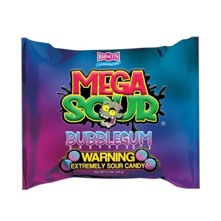 Barnetts Mega Sour Bubblegum Extremely Sour Candy