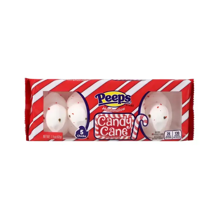 Peeps Candy Cane Chicks