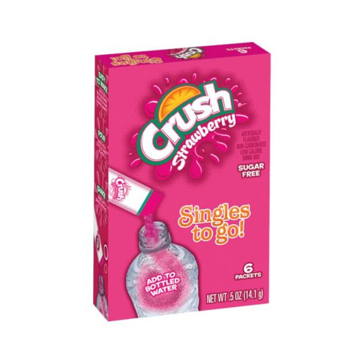 Crush Strawberry Singles to Go 6 Pack - 14.1 g