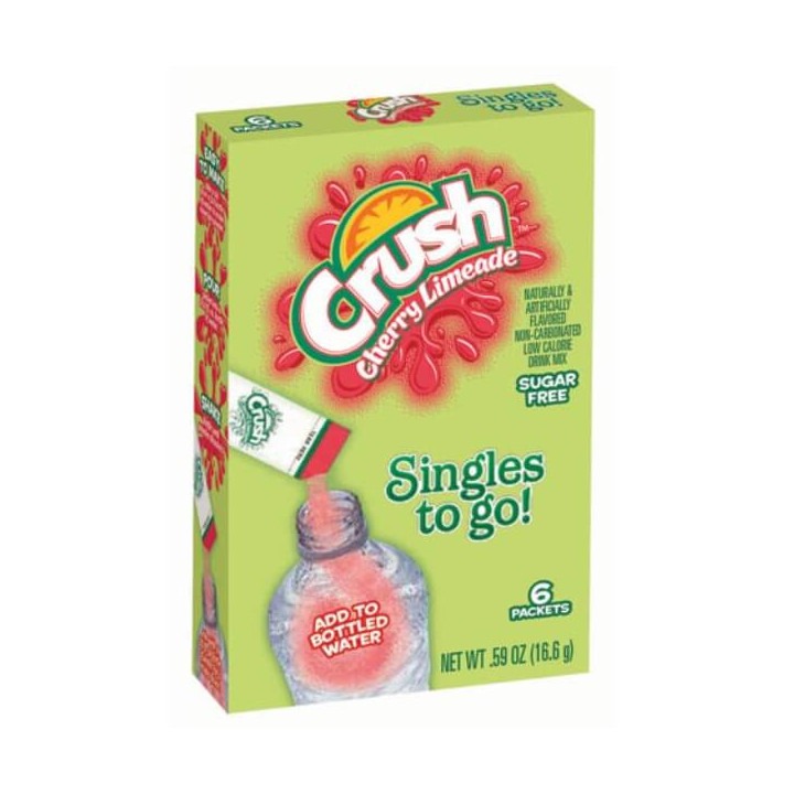 Crush Cherry Limeade Singles to Go 6 Pack - 16.6 g