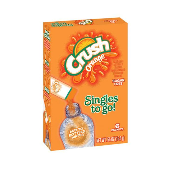Crush Orange Singles to Go 6 Pack - 15.6 g