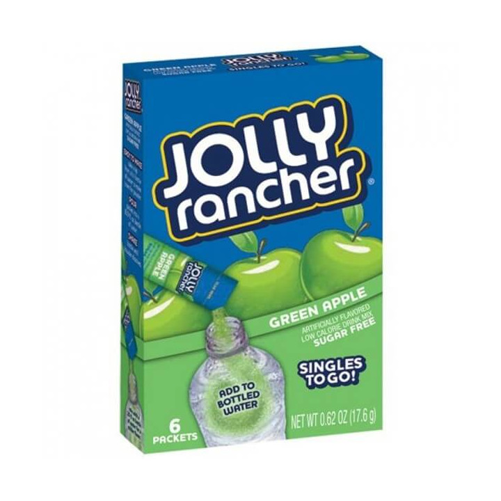 Jolly Rancher Green Apple Singles to Go 6 Pack - 17.6 g