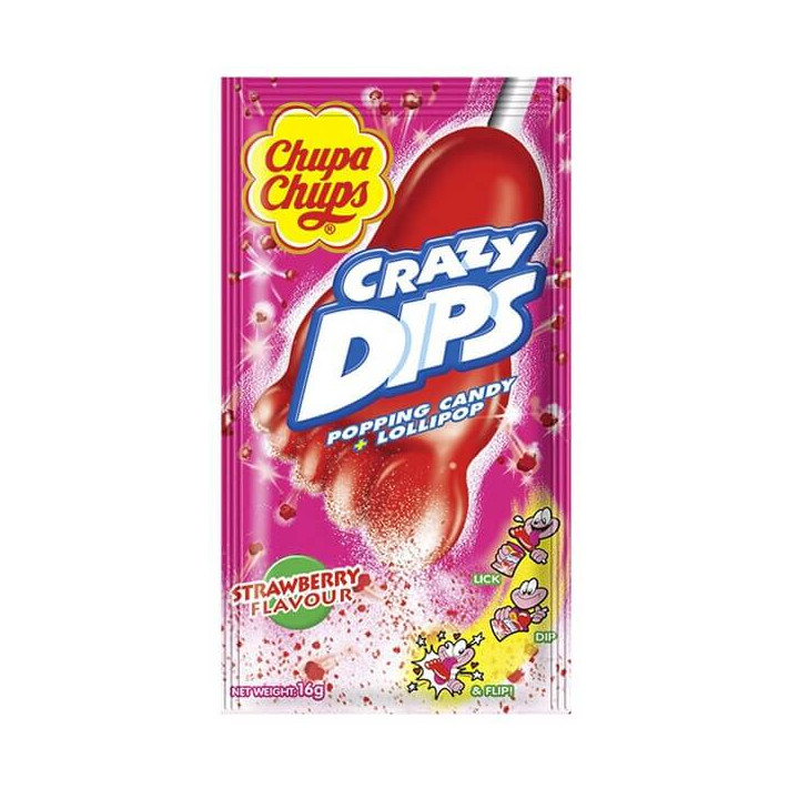 Chupa Chups Strawberry Crazy Dips 14 g