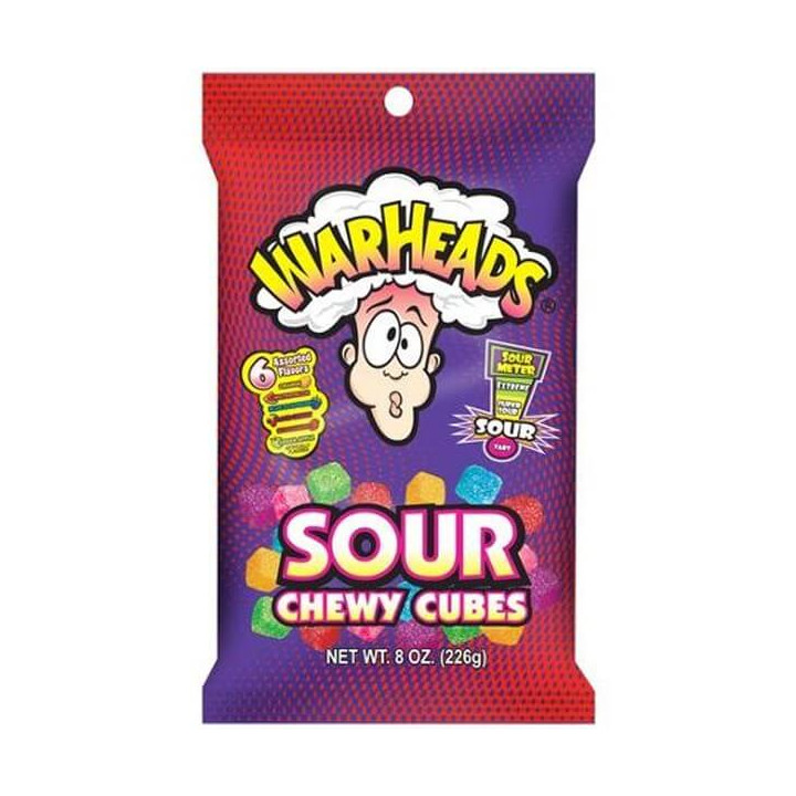 Warheads Mini Sour Chewy Cubes 22 g
