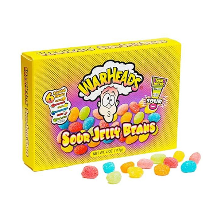 Warheads Sour Jelly Beans 113 g