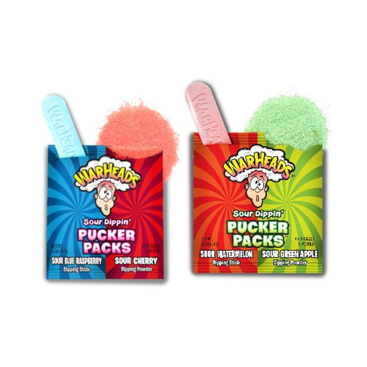 Warheads Sour Dippin Pucker Packs 10 Pack - 84 g