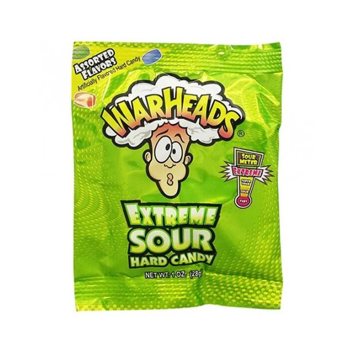 Warheads Extreme Sour Hard Candy 28 g
