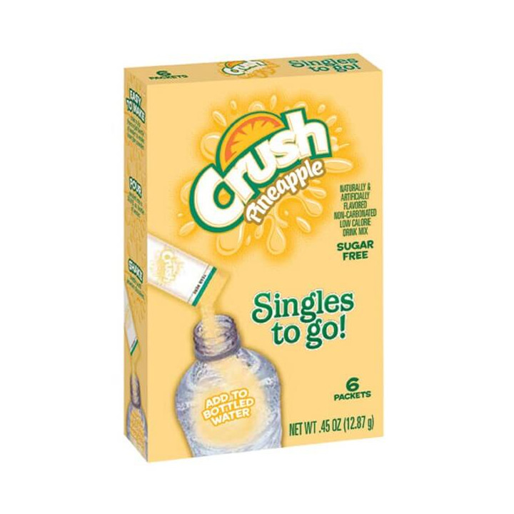 Crush Pineapple Singles to Go 6 Pack - 12.8 g