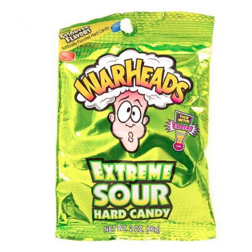 Warheads Extreme Sour Hard Candy Big Bag 56 g
