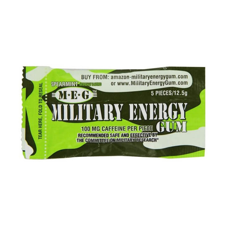 Military Spearmint Energy Gum 13 g