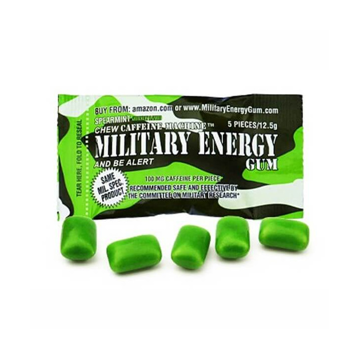 Military Spearmint Energy Gum 13 g