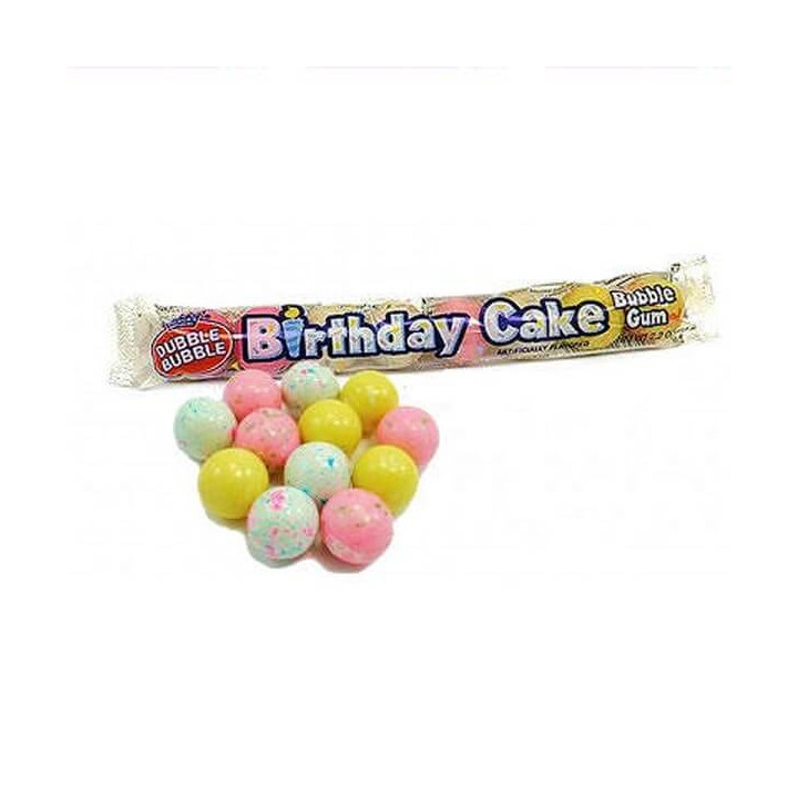 Dubble Bubble Birthday Cake Gumballs 62 g