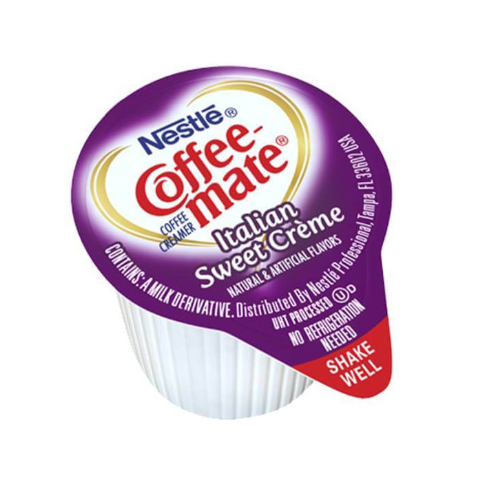 Coffee Mate Italian Sweet Cream Liquid Creamer Singles 50 Pack - 550 ml