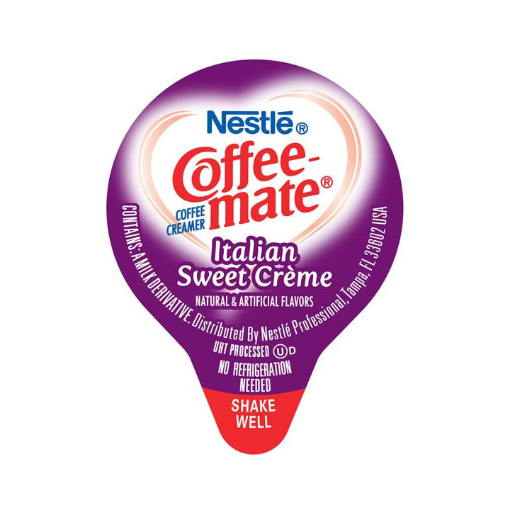 Coffee Mate Italian Sweet Cream Liquid Creamer Singles 50 Pack - 550 ml