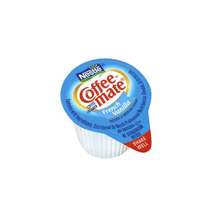 Coffee Mate French Vanilla Liquid Creamer Singles 50 Pack - 550 ml