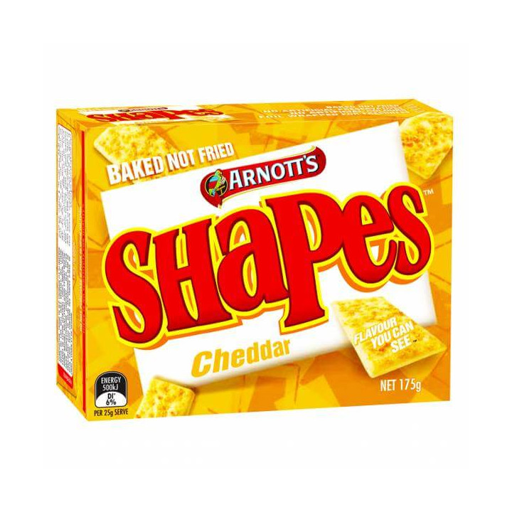 Arnott's Cheddar Shapes 175 g