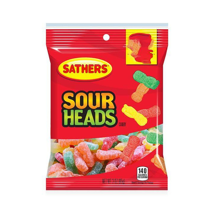 Sathers Sour Heads 85 g