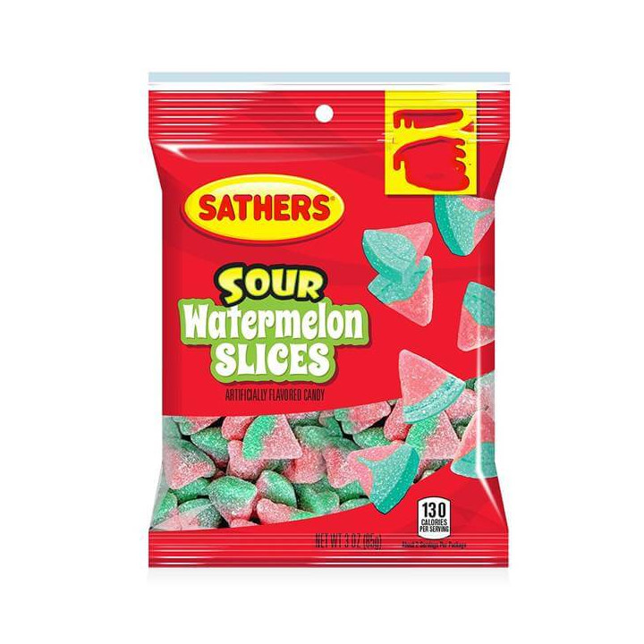 Sathers Sour Watermelon Slices 85 g