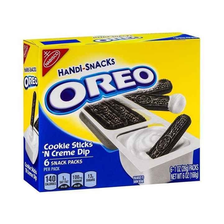 Oreo Cookie Sticks N Creme Dip 6 Pack - 168 g