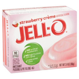 Jell-O Strawberry Creme Instant Pudding 96 g