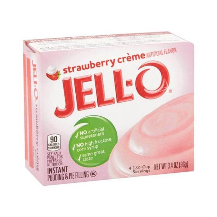 Jell-O Strawberry Creme Instant Pudding 96 g