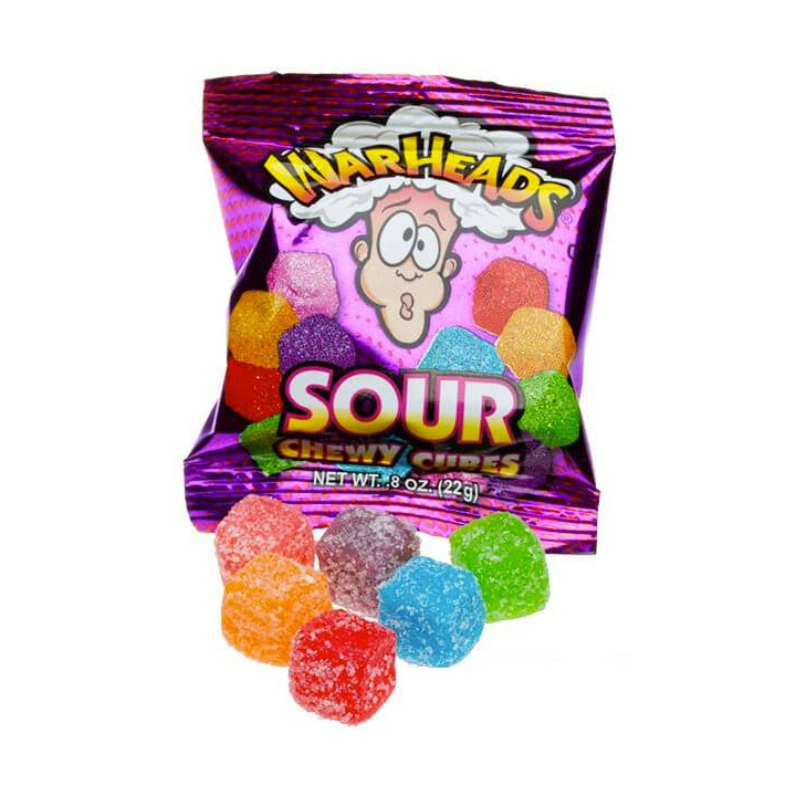 Warheads Mini Sour Chewy Cubes 22 g