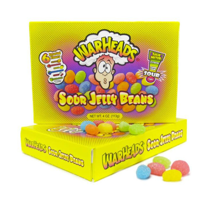 Warheads Sour Jelly Beans 113 g