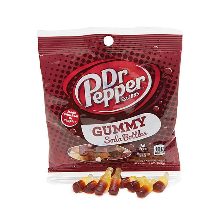 Dr Pepper Gummy Soda Bottles 128 g