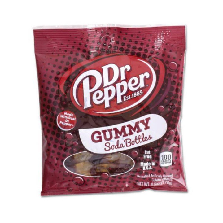Dr Pepper Gummy Soda Bottles 128 g