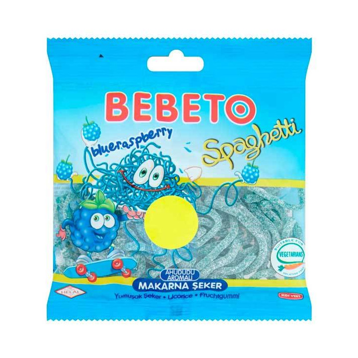 Bebeto Spaghetti Blue Raspberry 80 g