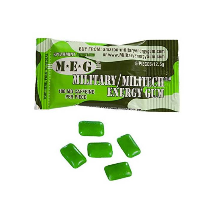 Military Spearmint Energy Gum 13 g