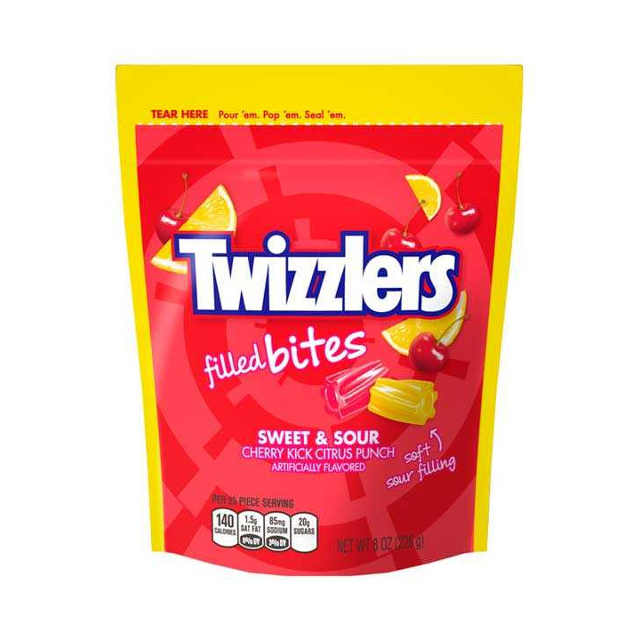 Twizzlers Filled Bites Sweet & Sour 226 g