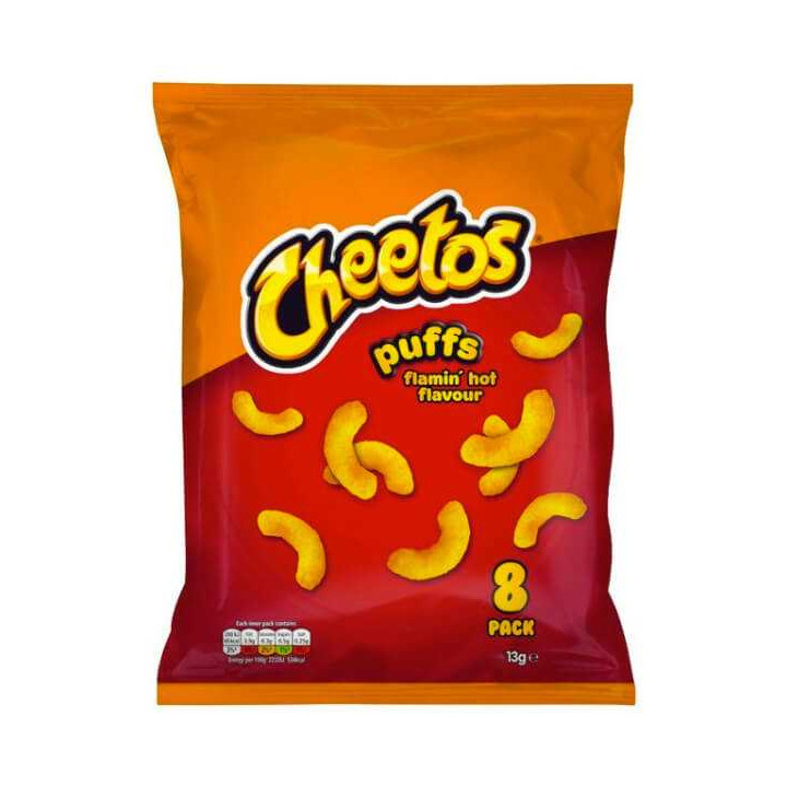 Cheetos Puffs Flamin Hot Flavour 8 Pack - 104 g