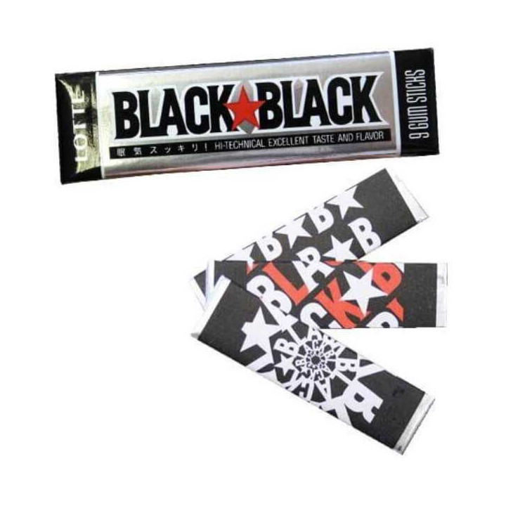 Lotte Black Black Caffeine Chewing Gum 26 g