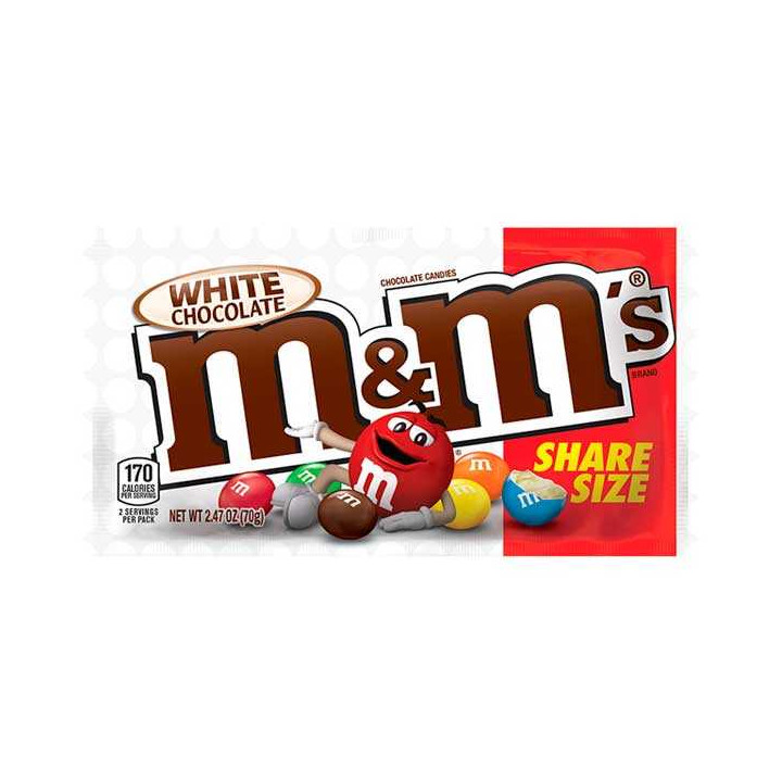 M&M's White Chocolate Share Size 70 g