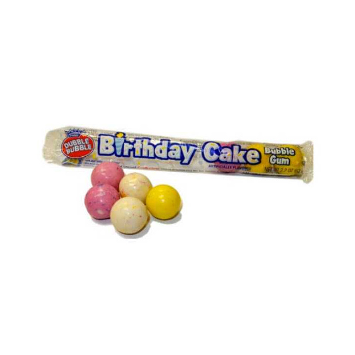 Dubble Bubble Birthday Cake Gumballs 62 g