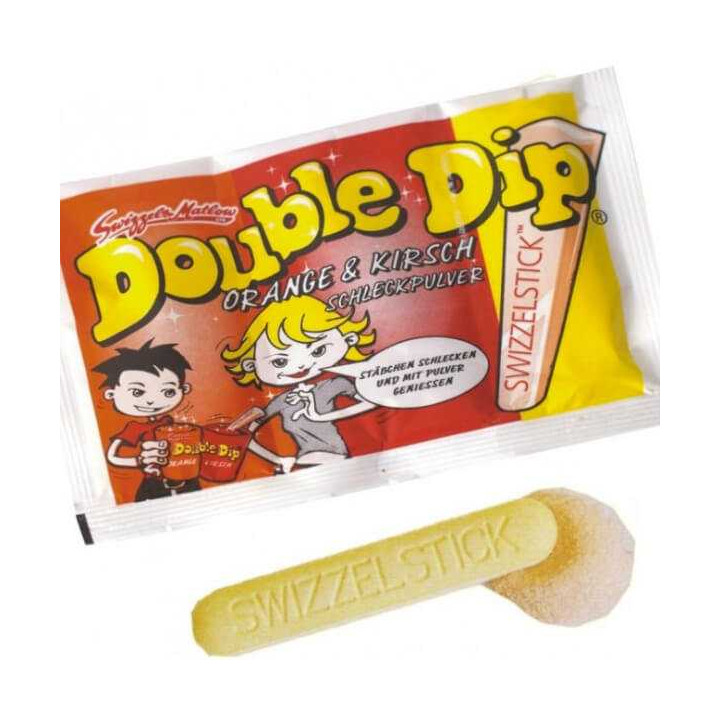 Swizzels Double Dip Orange and Cherry 19 g