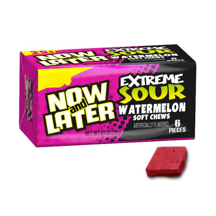Now & Later EXTREME SOUR Watermelon 26 g